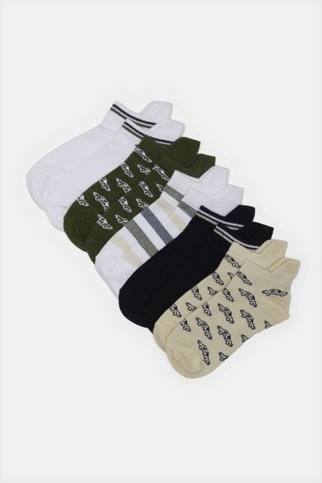 Boys Assorted Ankle-Length Socks Set (5 Pairs) sold by Redtag