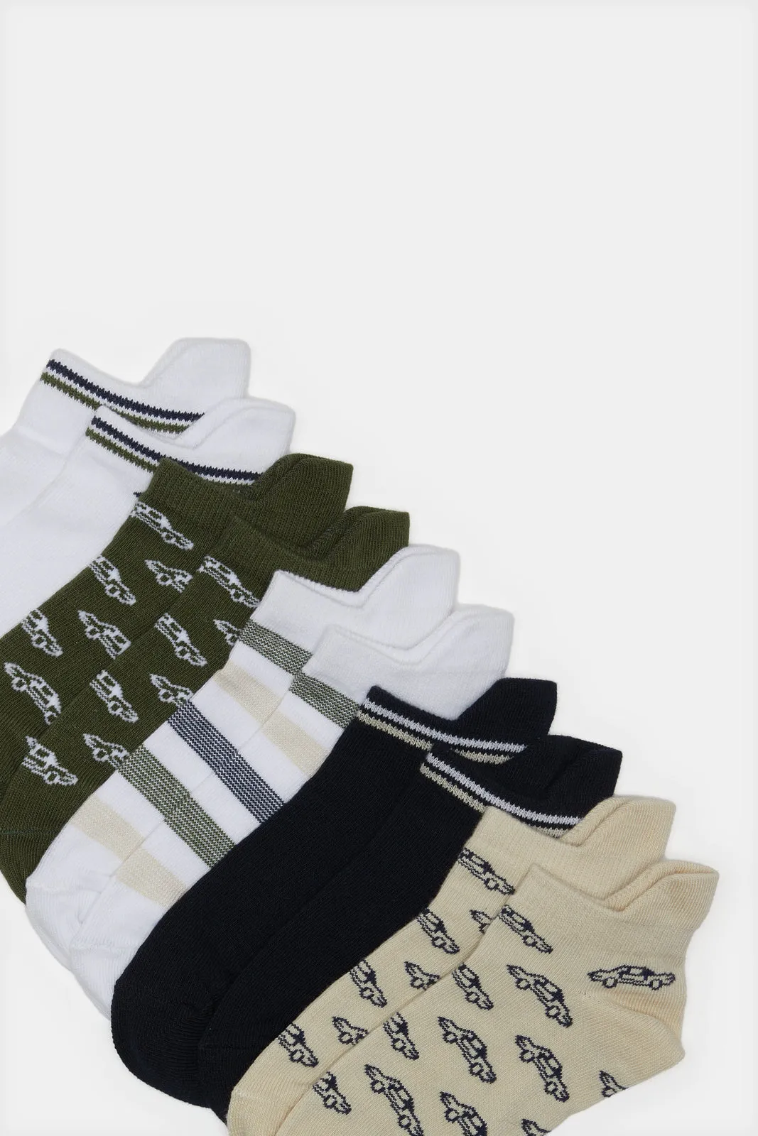 Boys Assorted Ankle-Length Socks Set (5 Pairs) sold by Redtag product image thumbnail 2