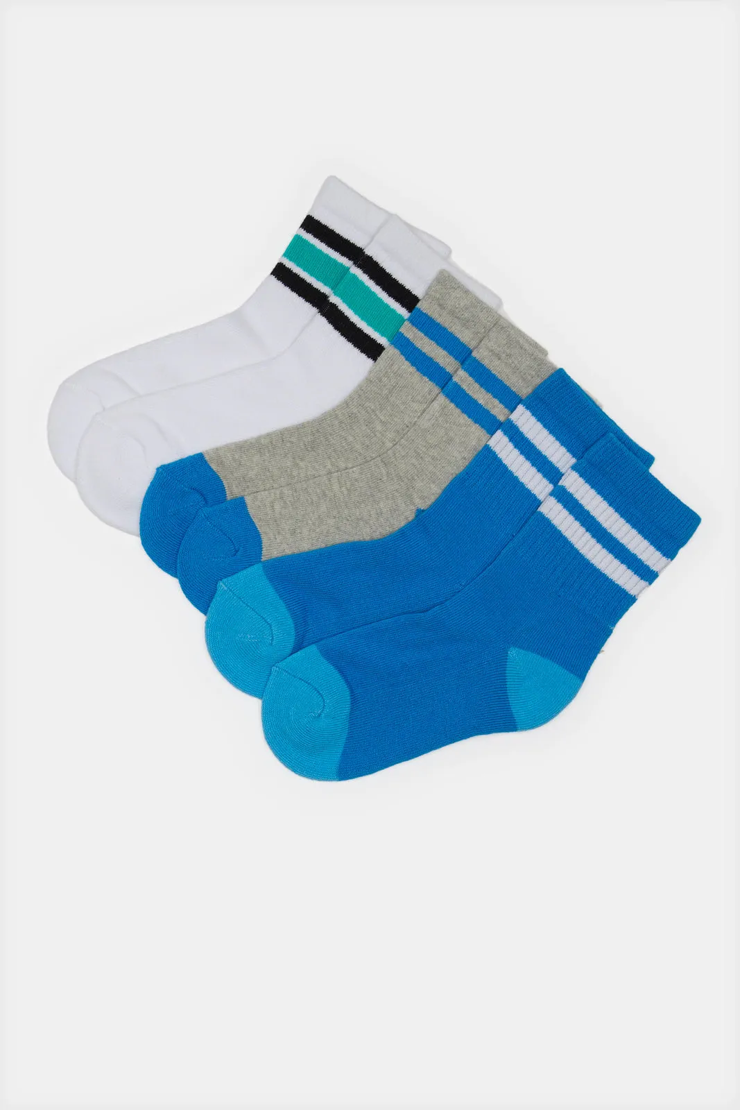 Boys Assorted Crew-Length Socks Set (3 Pairs) sold by Redtag