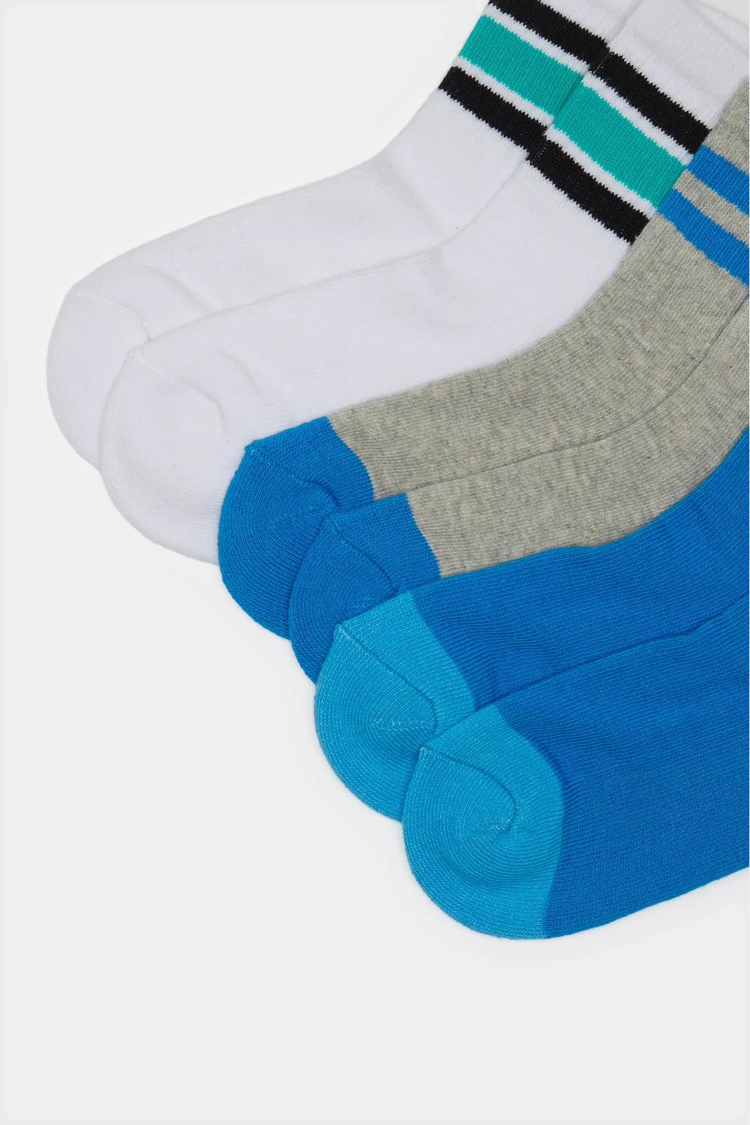 Boys Assorted Crew-Length Socks Set (3 Pairs) sold by Redtag product image thumbnail 3