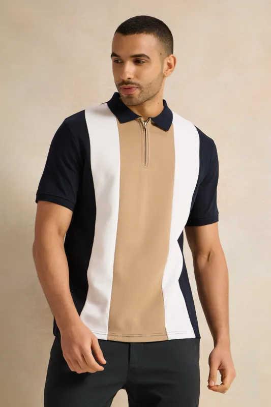 Men Black Polo T-Shirt sold by Redtag