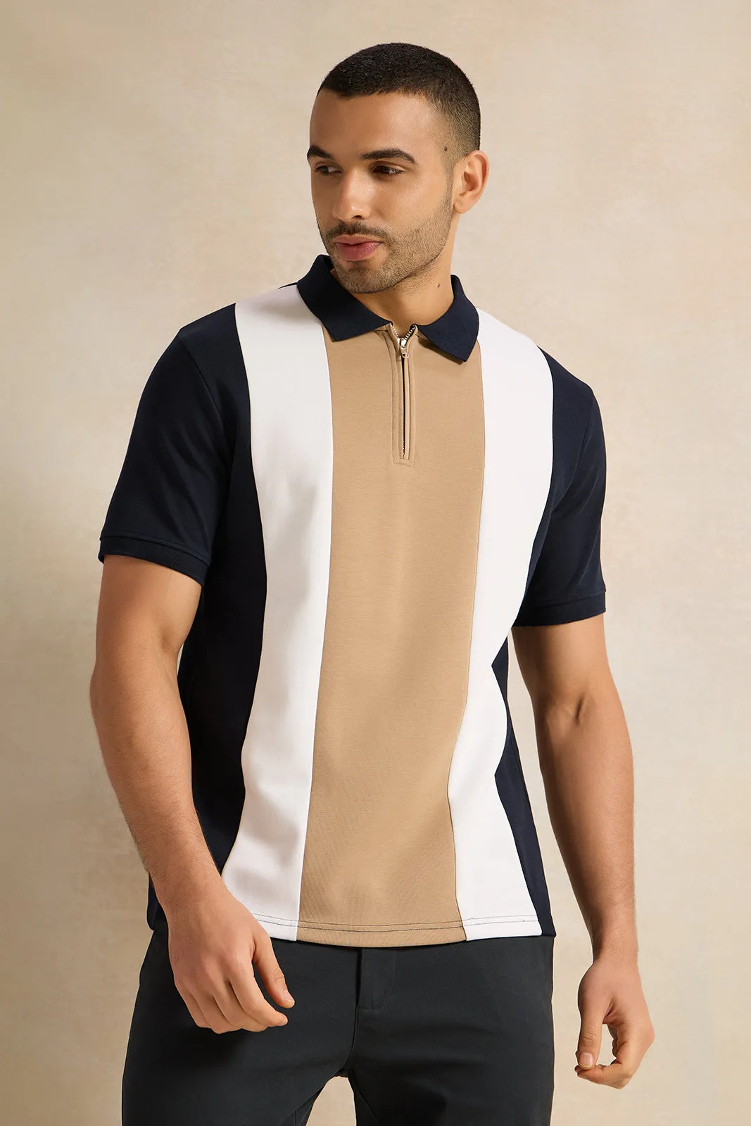 Men Black Polo T-Shirt sold by Redtag