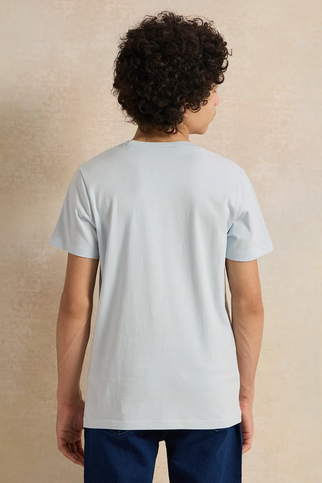 Senior Boys Blue Skating Graphic T-Shirt sold by Redtag product image thumbnail 3