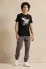 Senior Boys Black Astronaut Graphic T-Shirt sold by Redtag