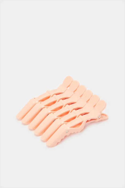 Women Pink Hair Clip Set (6 Piece) sold by Redtag