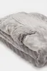 Grey Fleece Sherpa Bathrobe sold by Redtag