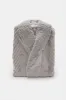 Grey Fleece Sherpa Bathrobe sold by Redtag
