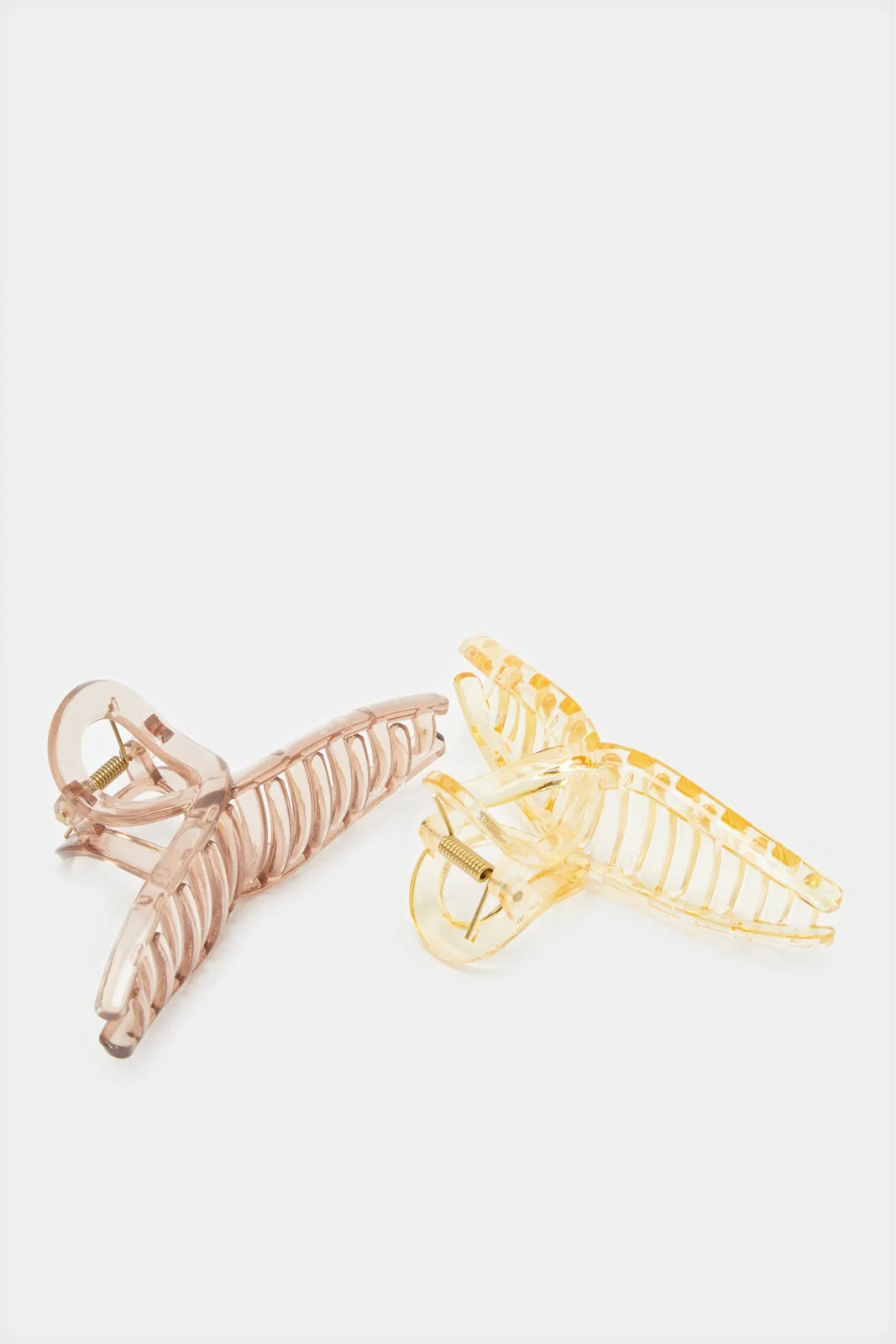 Women Brown And Beige Hair Claw (2 Piece) sold by Redtag product image thumbnail 3