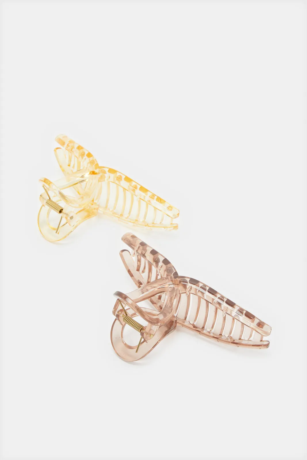 Women Brown And Beige Hair Claw (2 Piece) sold by Redtag product image thumbnail 2