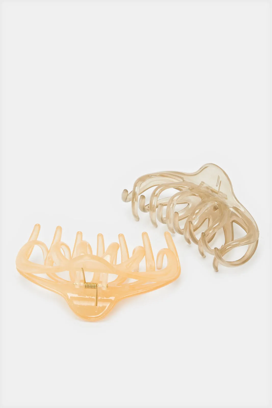 Women Brown And Beige Hair Claw (2 Piece) sold by Redtag product image thumbnail 3