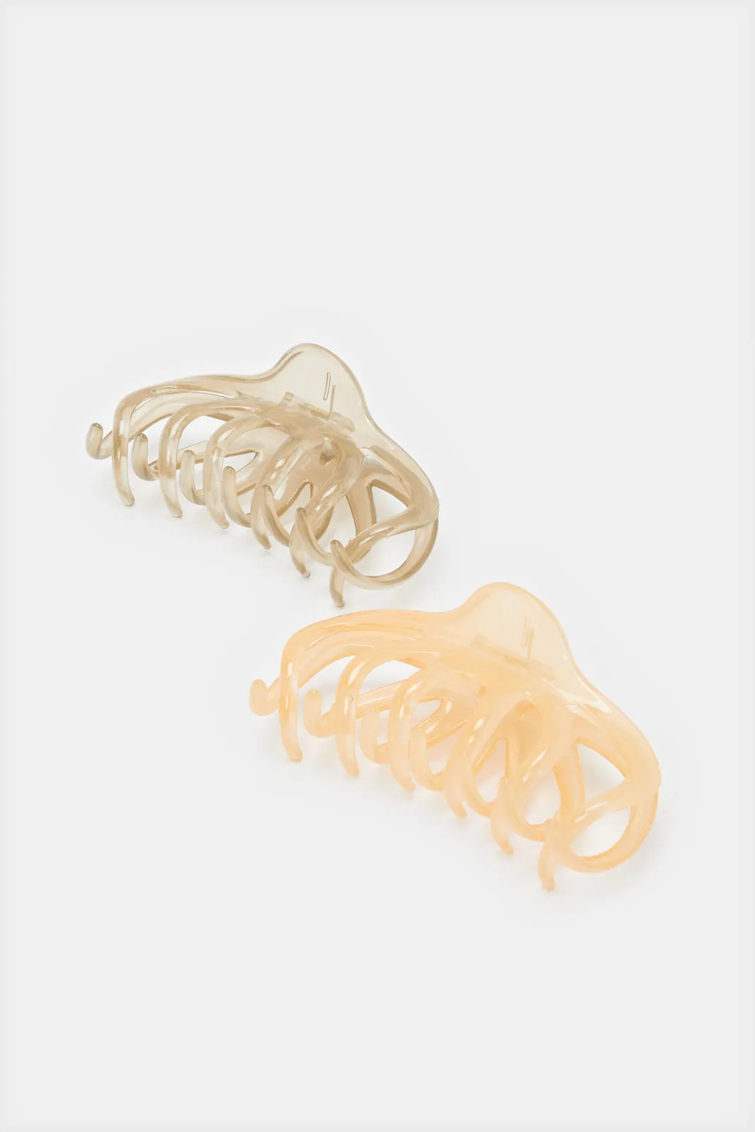 Women Brown And Beige Hair Claw (2 Piece) sold by Redtag