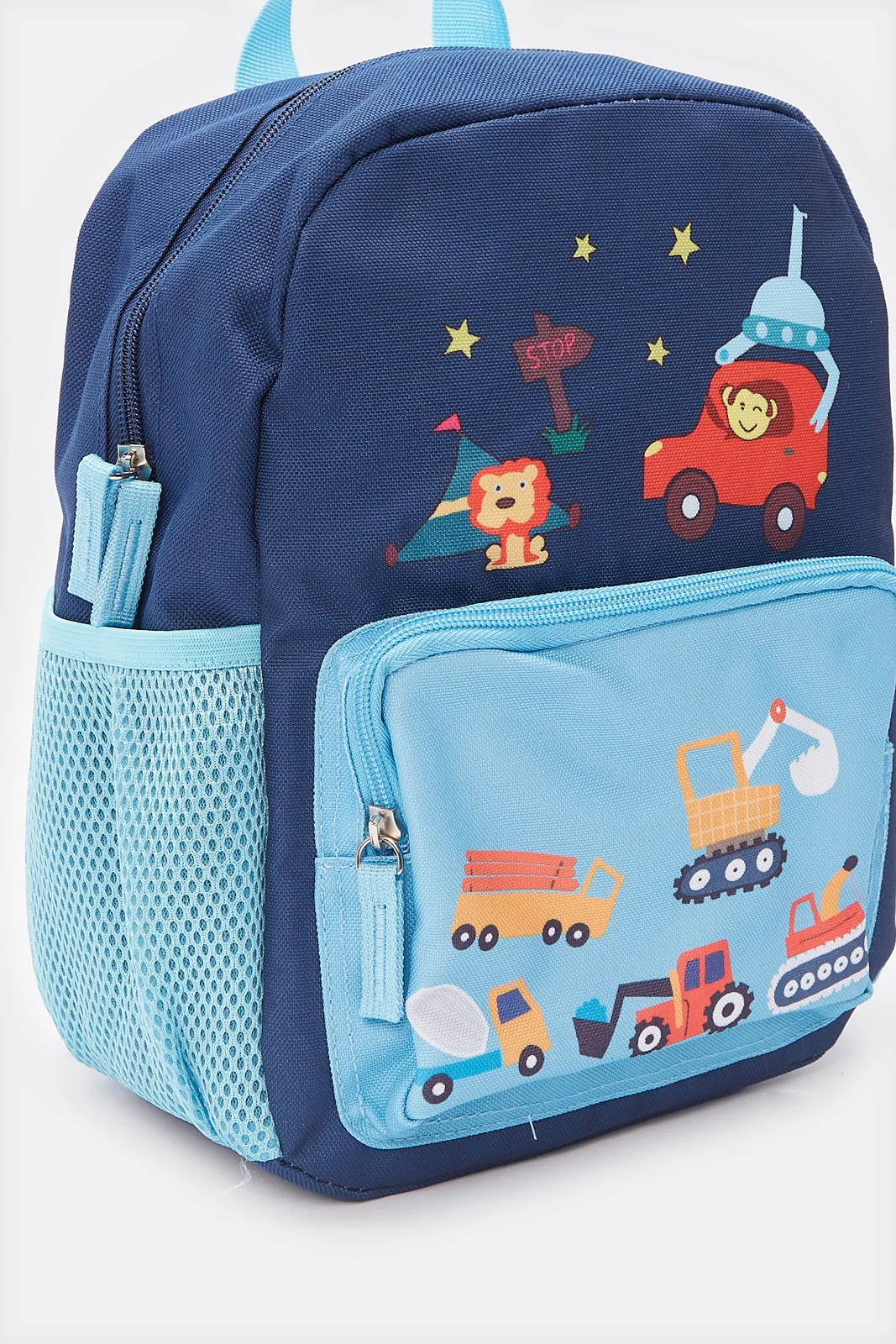Boys Navy And Blue Printed Backpack sold by Redtag product image thumbnail 3