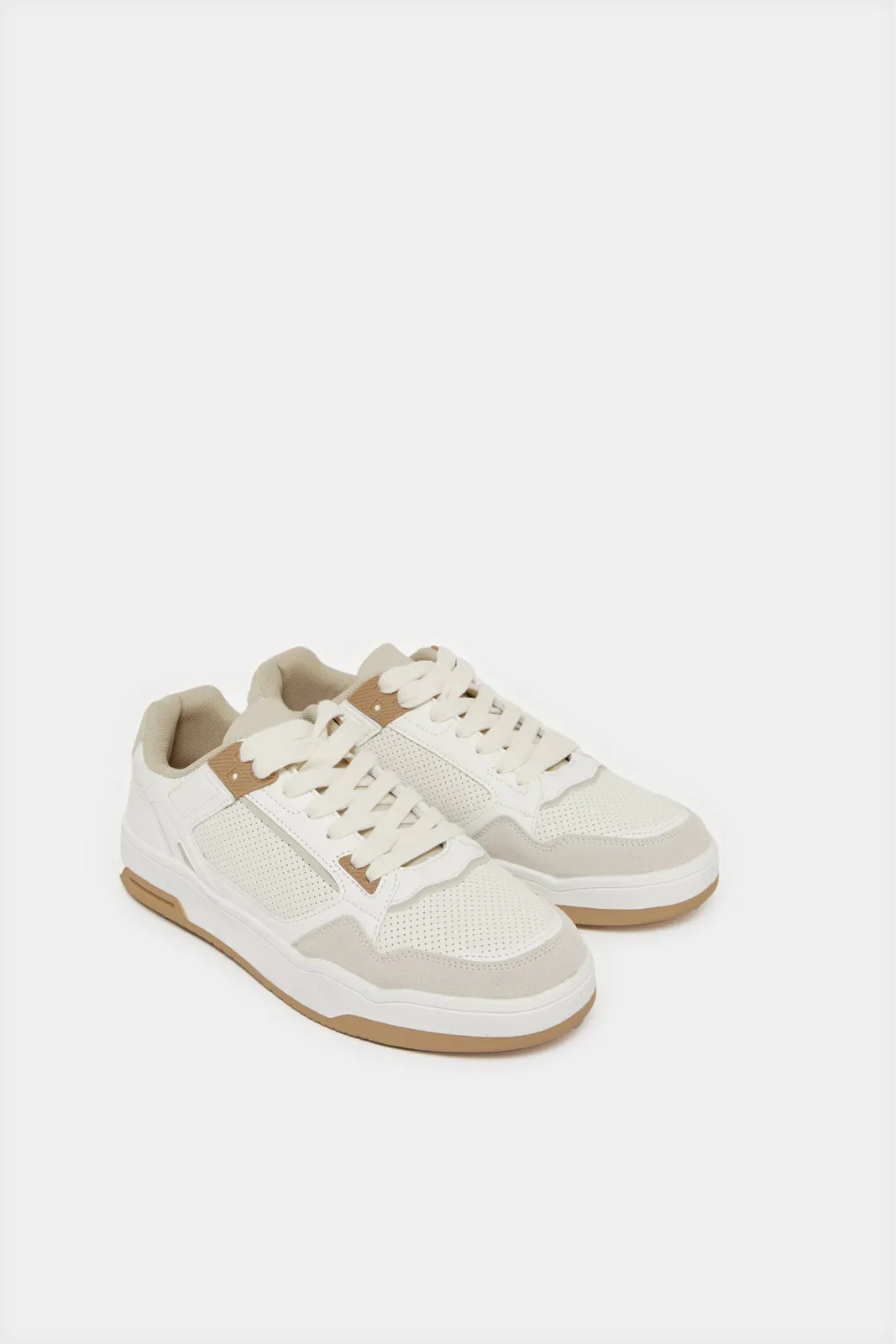Women Ivory Textured Sneakers sold by Redtag product image thumbnail 2