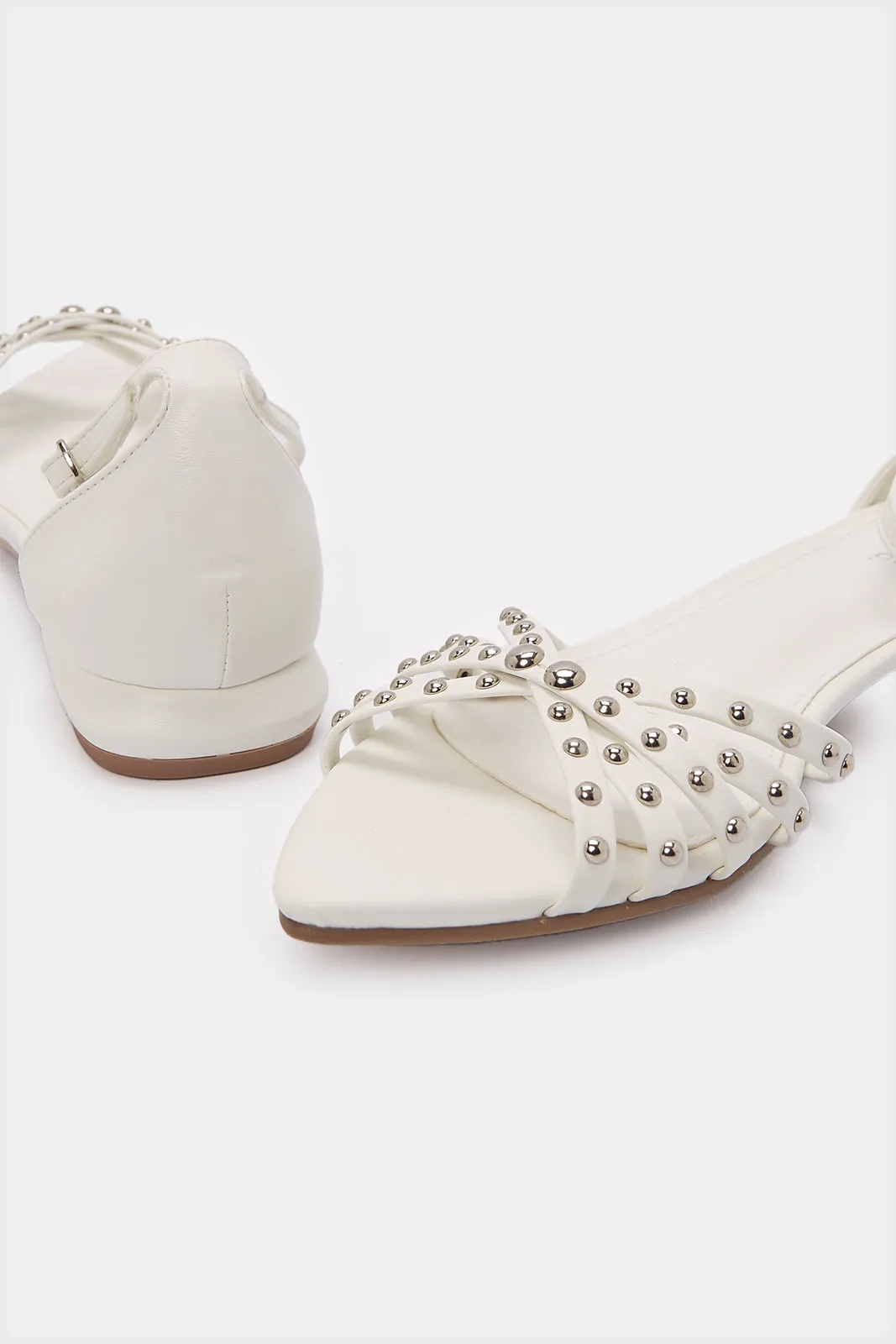Women White Slingback Shoes sold by Redtag product image thumbnail 4