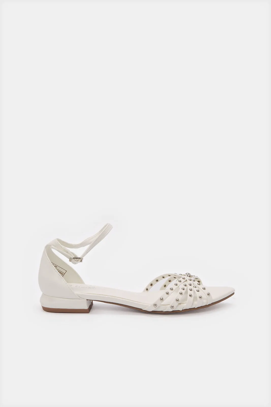 Women White Slingback Shoes sold by Redtag