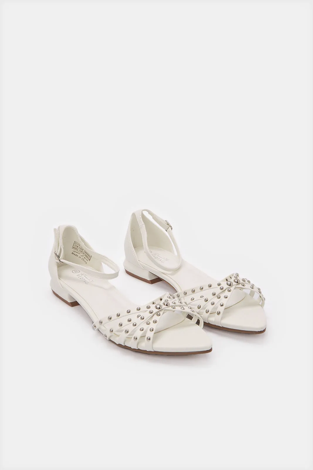 Women White Slingback Shoes sold by Redtag product image thumbnail 2