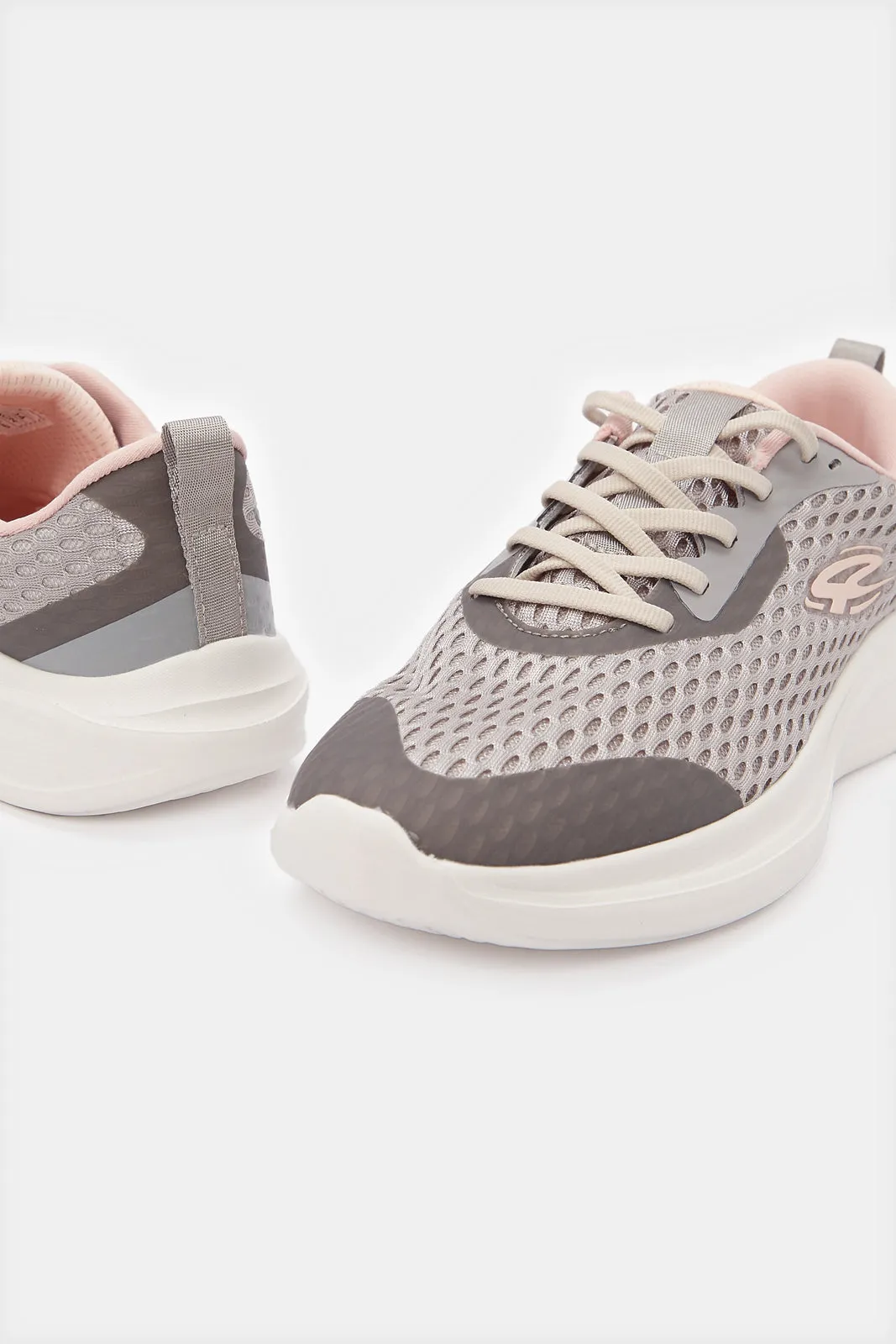 Women Grey Lace Up Sneakers sold by Redtag product image thumbnail 4