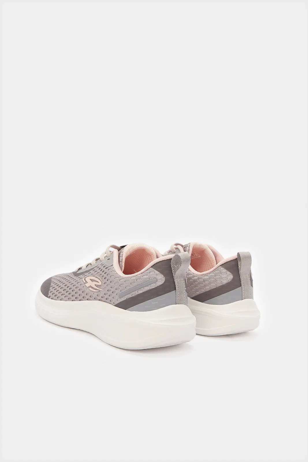 Women Grey Lace Up Sneakers sold by Redtag product image thumbnail 3