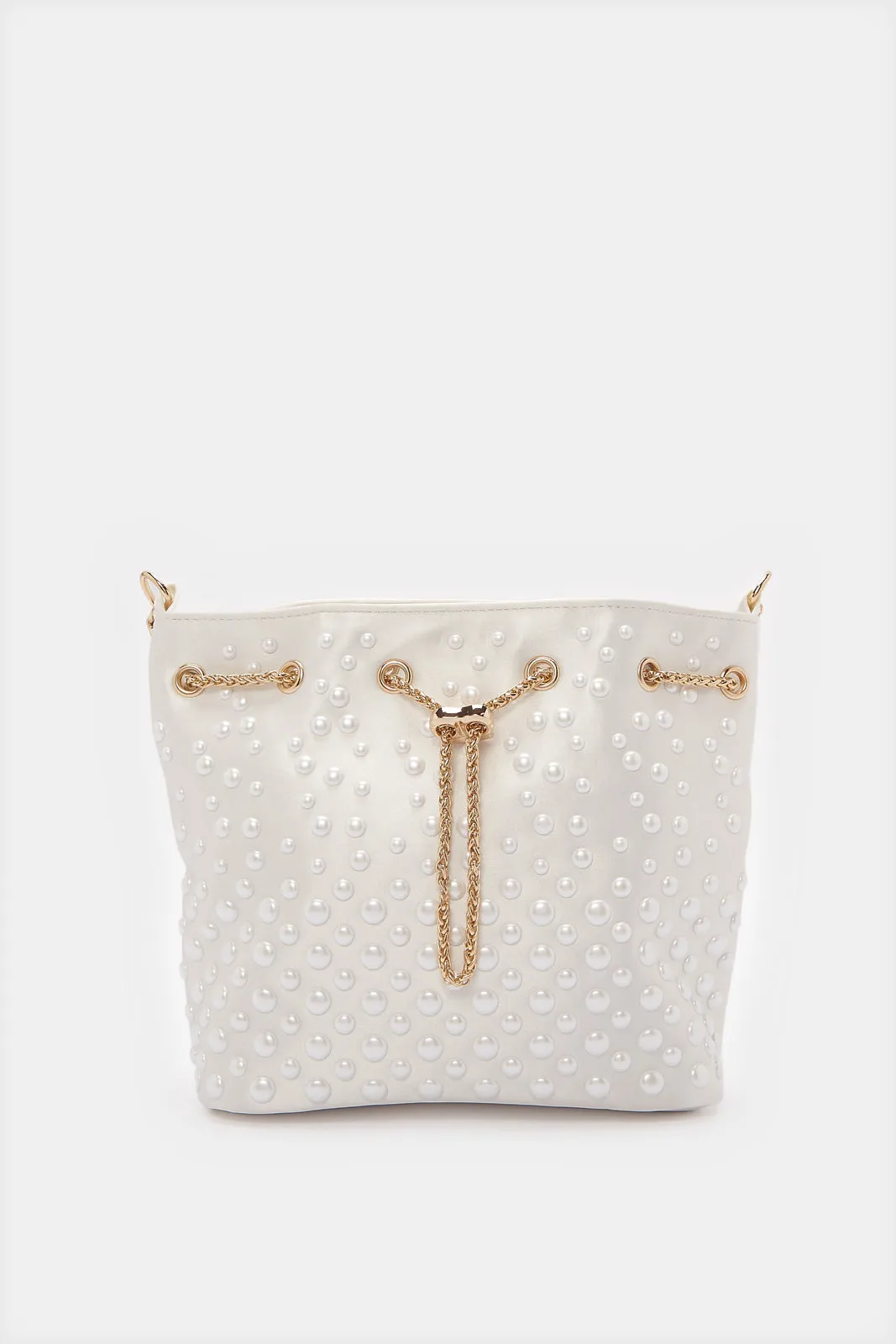 Women White Embellished Bag sold by Redtag