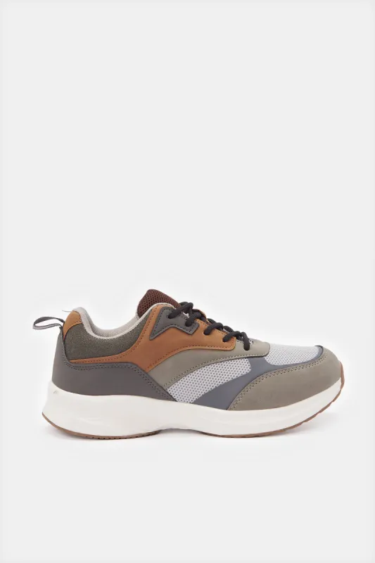 Senior Boys Multicolour Colour Block Sneakers sold by Redtag