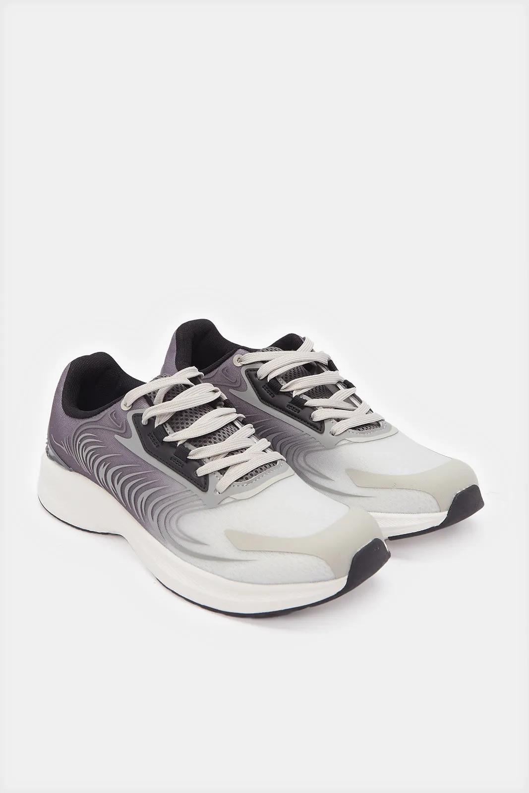 Men Grey Colour Block Chunky Sneakers sold by Redtag product image thumbnail 2