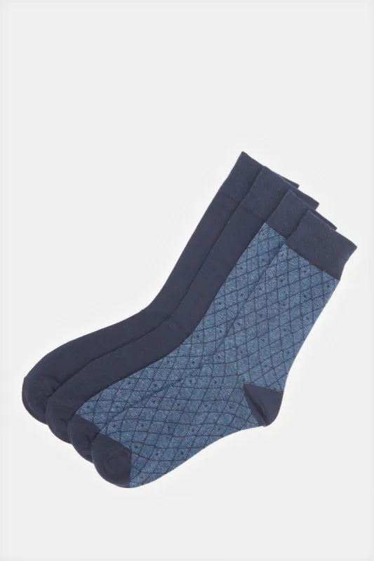 Men Assorted Printed Formal Socks Pack sold by Redtag