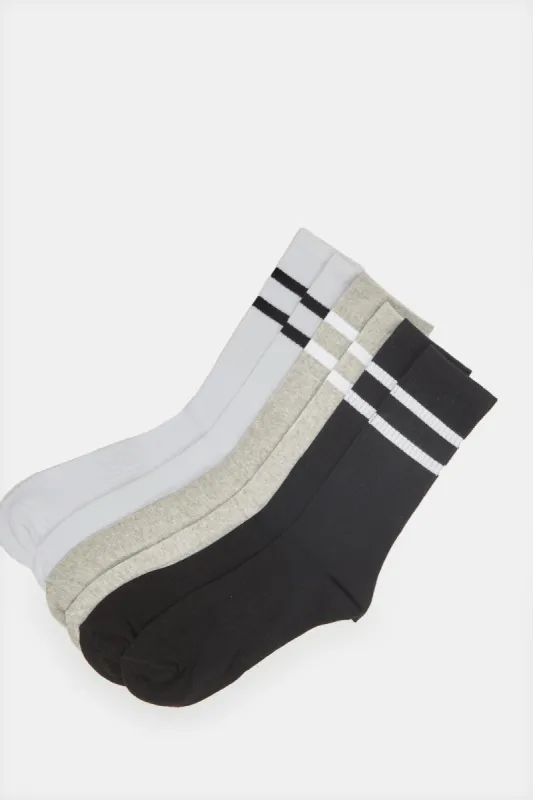 Men Assorted Rib Ankle Printed Socks Pack sold by Redtag