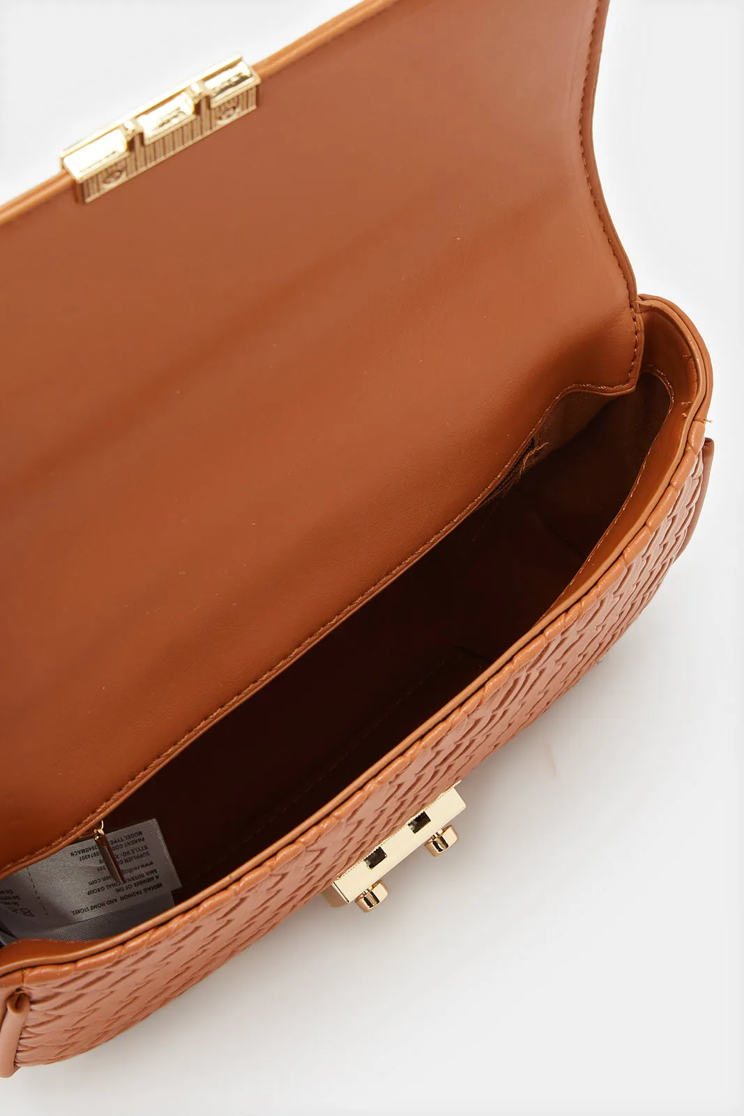 Women Tan Flap Messenger Bag sold by Redtag product image thumbnail 4