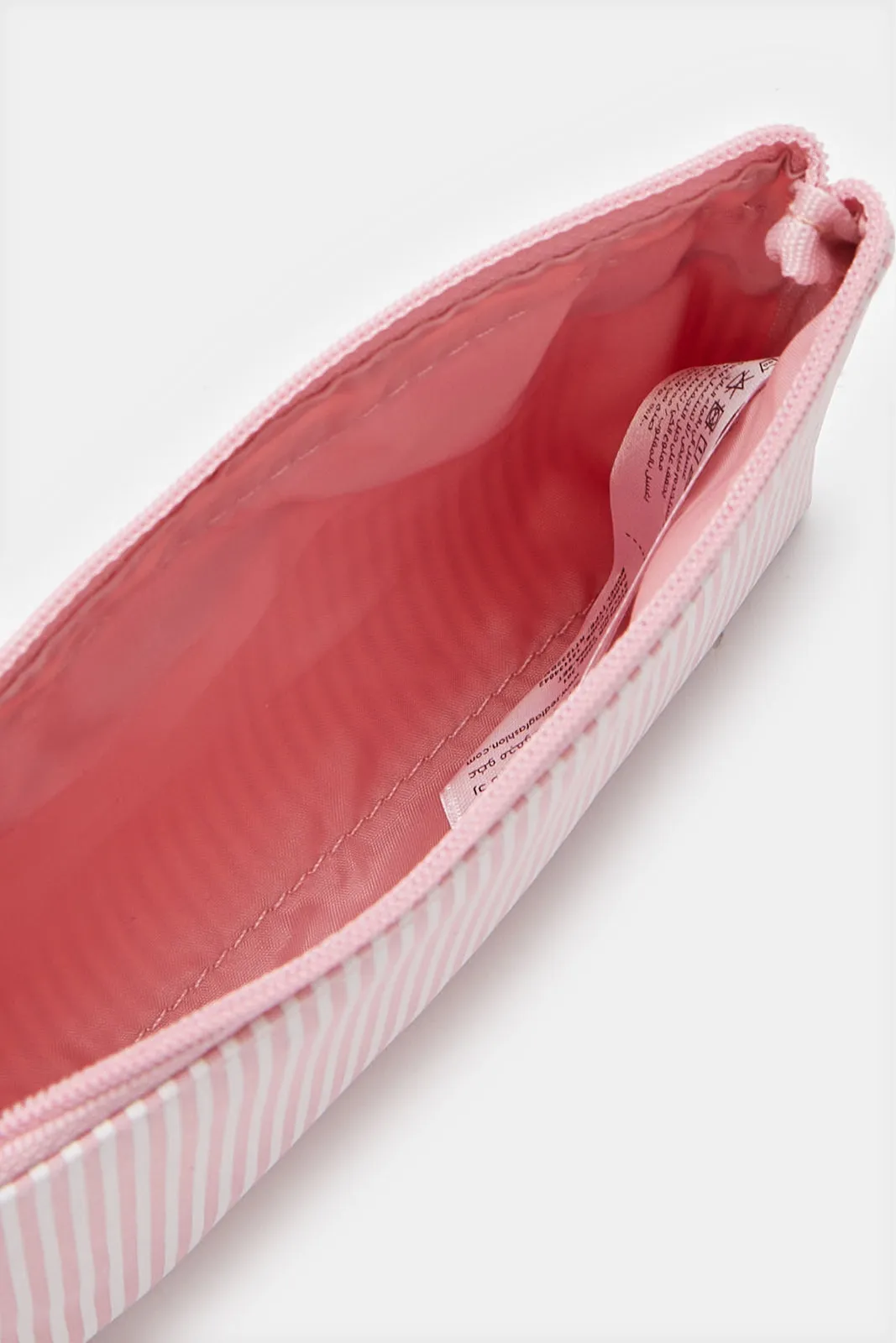 Women Pink And White Printed Cosmetic Pouch Set (3 Piece) sold by Redtag product image thumbnail 5