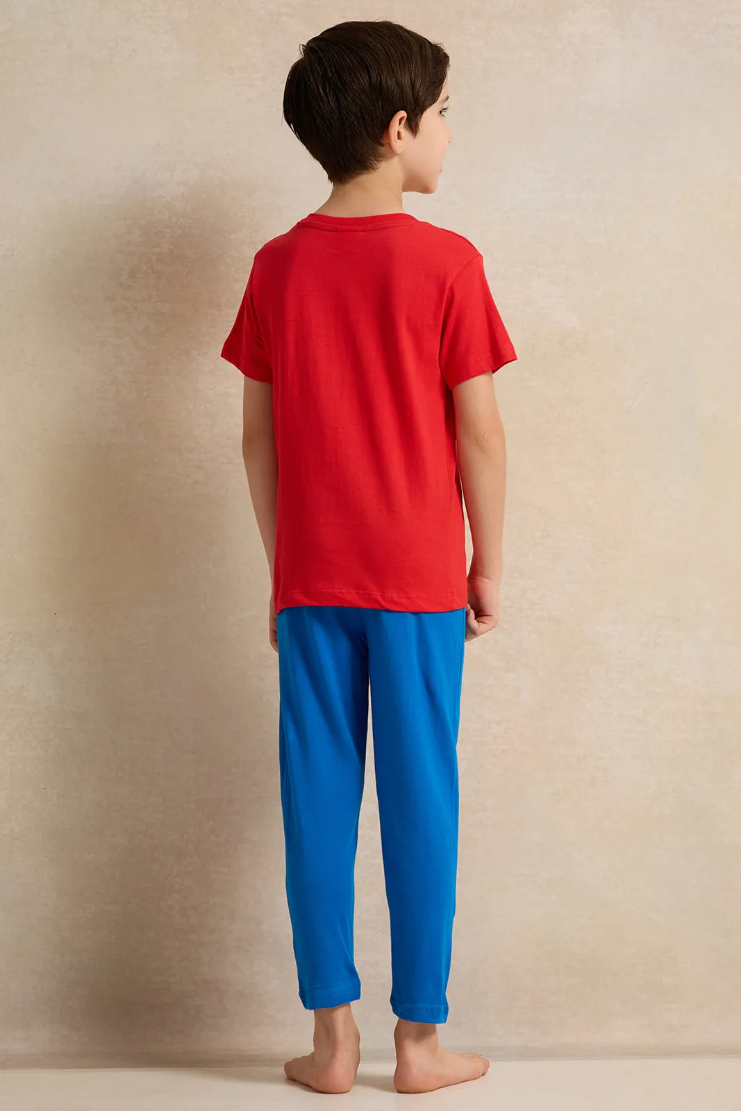 Boys Red And Blue Avengers Print Pyjama Set (2 Piece) sold by Redtag product image thumbnail 4