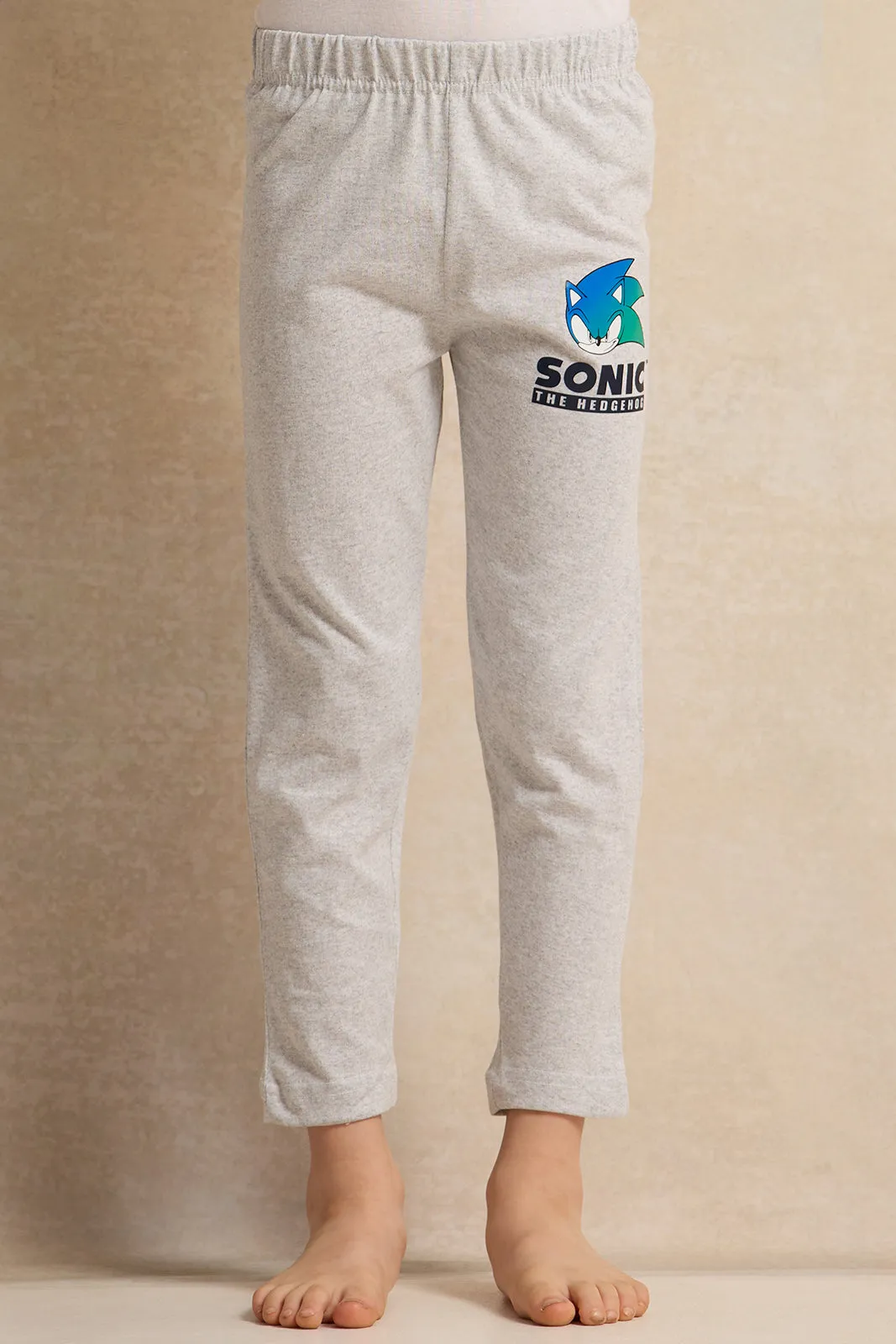 Boys Blue And Grey Sonic Print Pyjama Set (2 Piece) sold by Redtag product image thumbnail 3