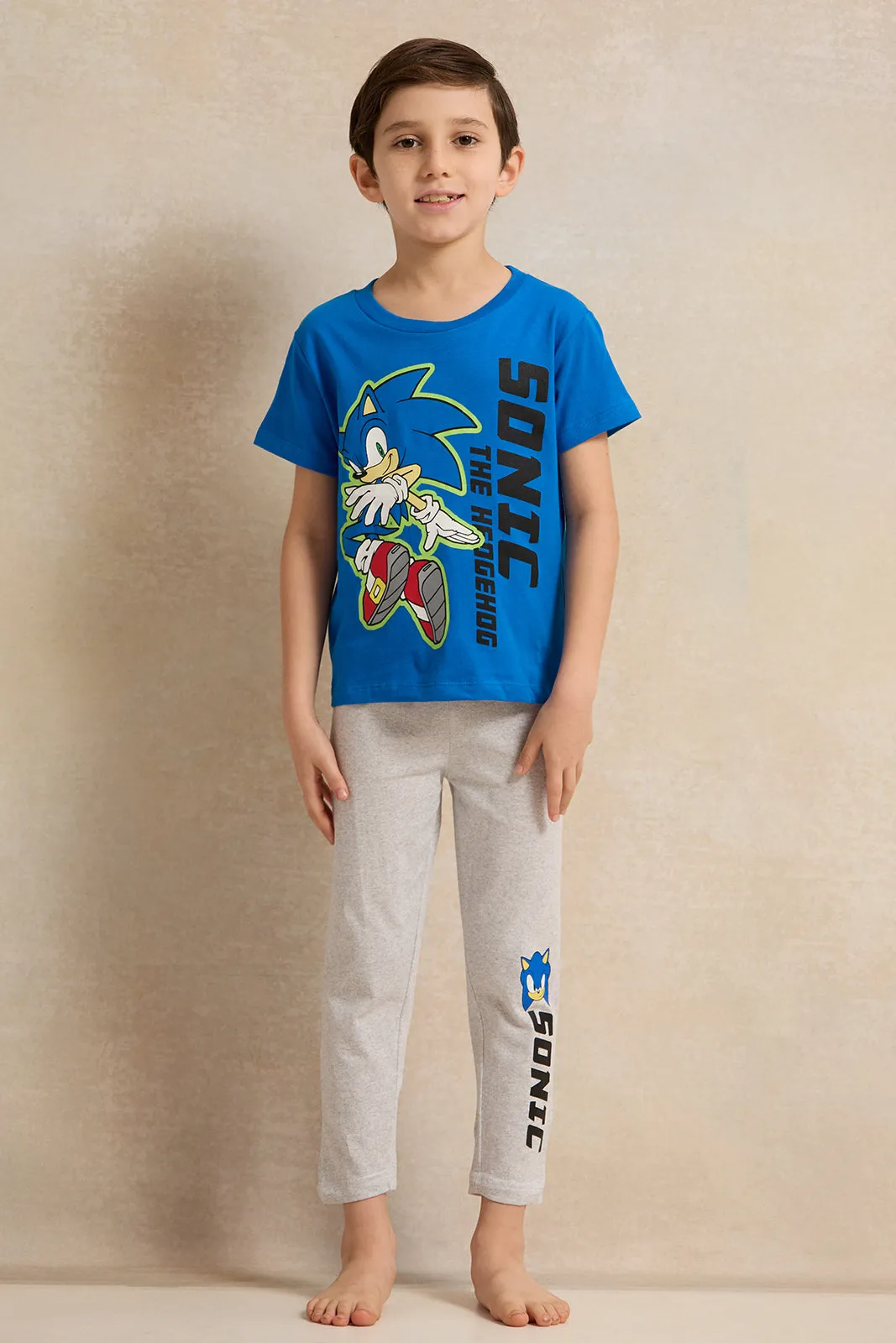 Boys Blue Donald Print Pyjama Set (2 Piece) sold by Redtag
