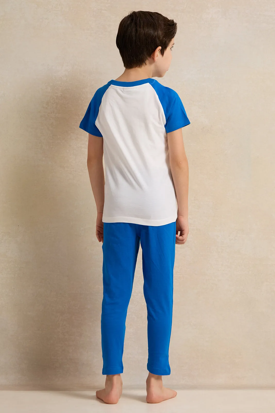 Boys Blue Tom & Jerry Print Pyjama Set (2 Piece) sold by Redtag product image thumbnail 4