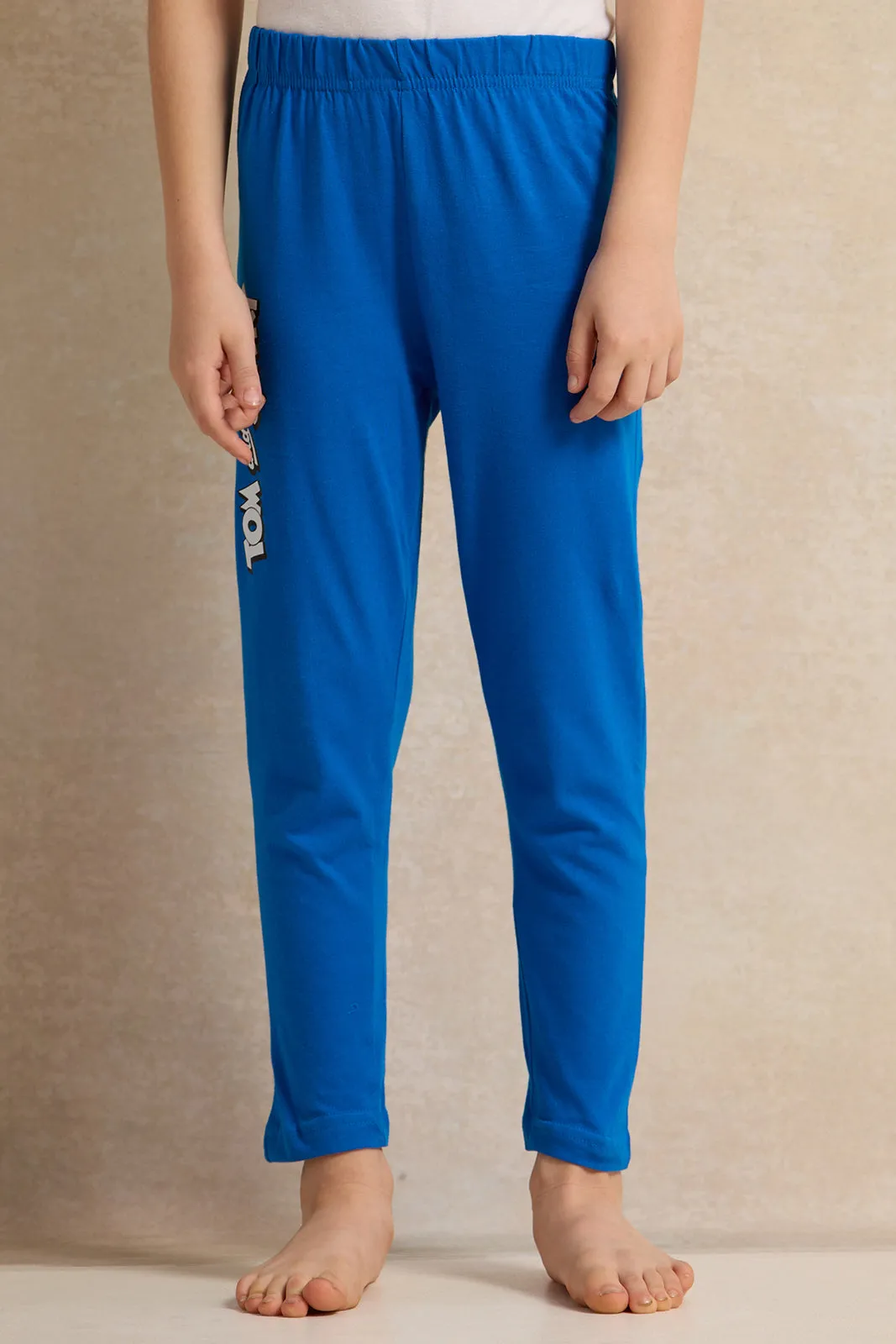 Boys Blue Tom & Jerry Print Pyjama Set (2 Piece) sold by Redtag product image thumbnail 3