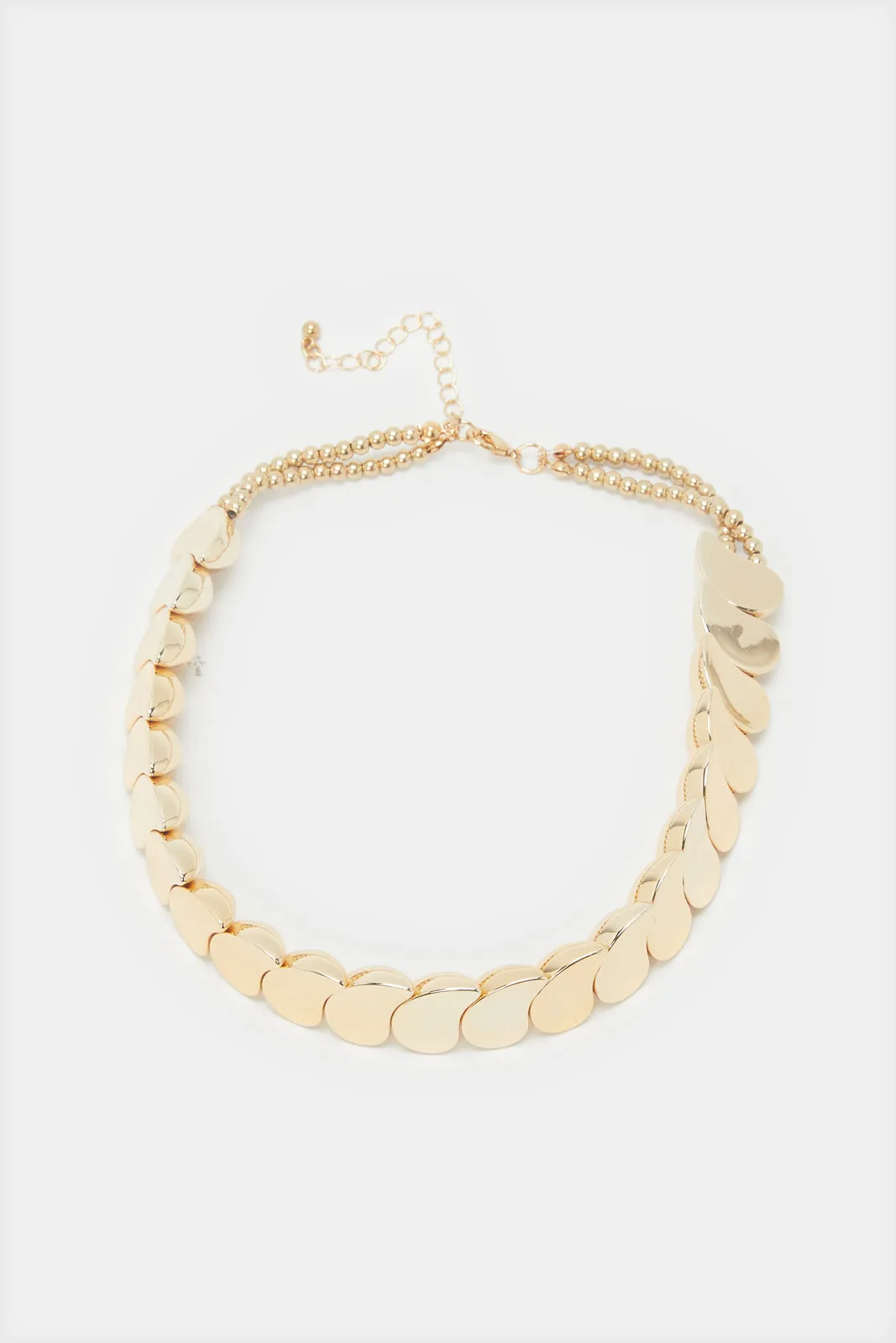 Women Gold Embellished Necklace sold by Redtag