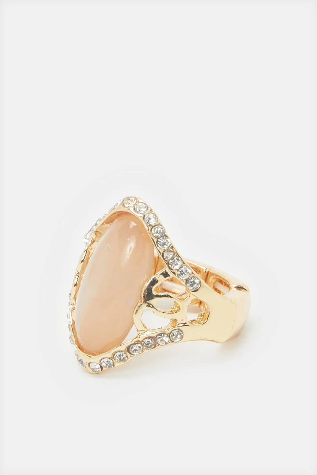 Women Gold Embellished Ring sold by Redtag product image thumbnail 2