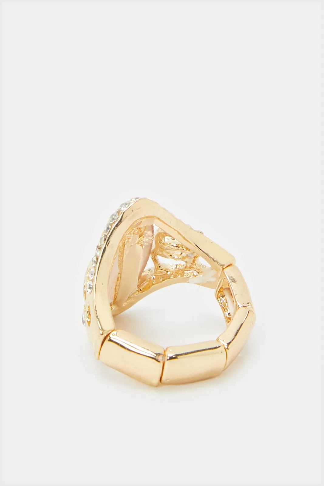 Women Gold Embellished Ring sold by Redtag product image thumbnail 3
