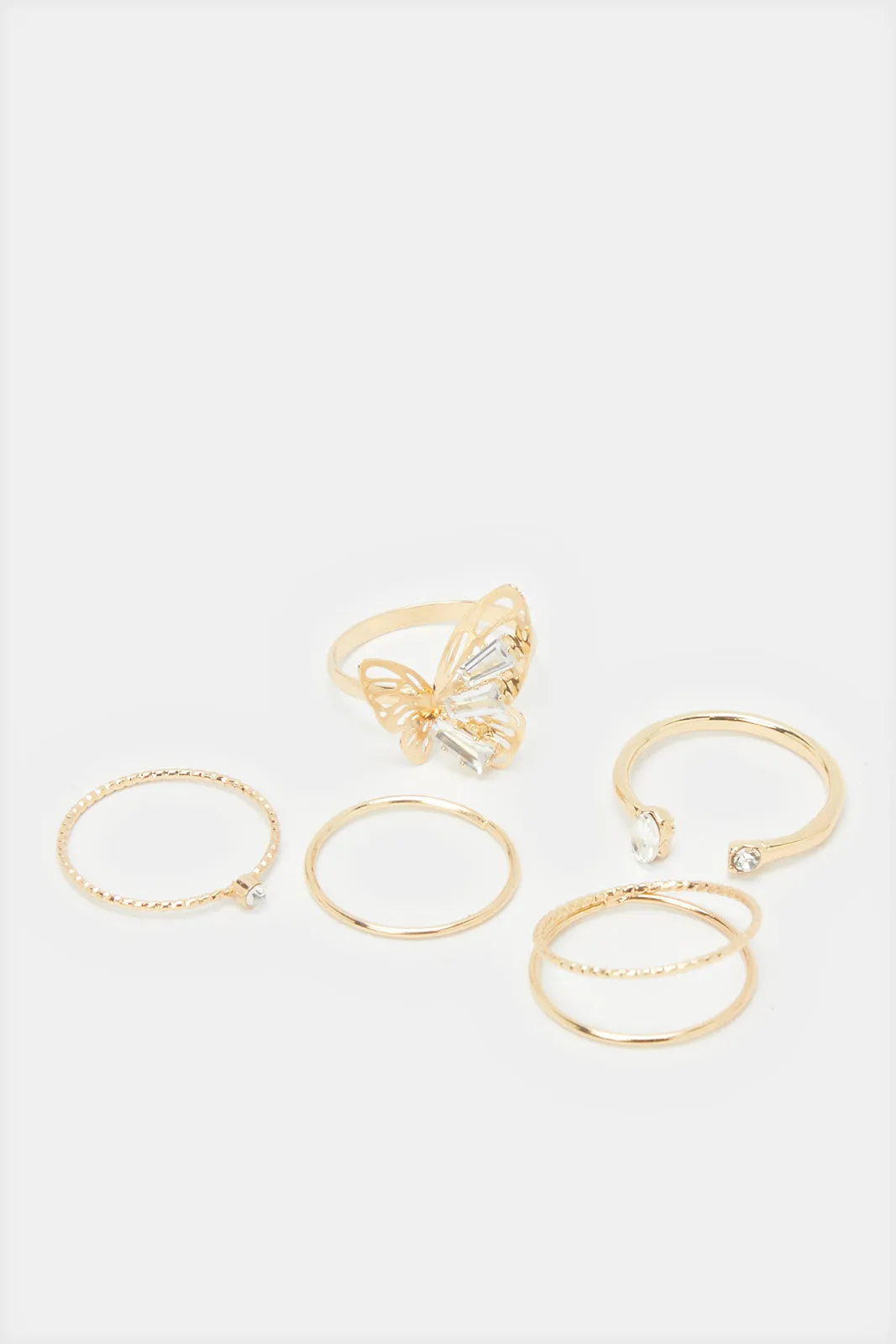 Women Gold Embellished Ring Set (5 Piece) sold by Redtag product image thumbnail 3