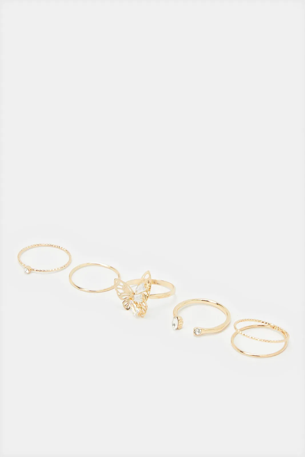 Women Gold Embellished Ring Set (5 Piece) sold by Redtag product image thumbnail 2