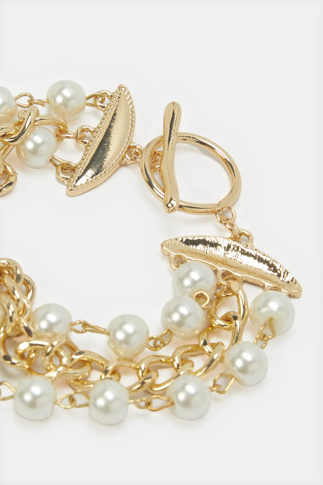 Women Gold Embellished Bracelet sold by Redtag product image thumbnail 3