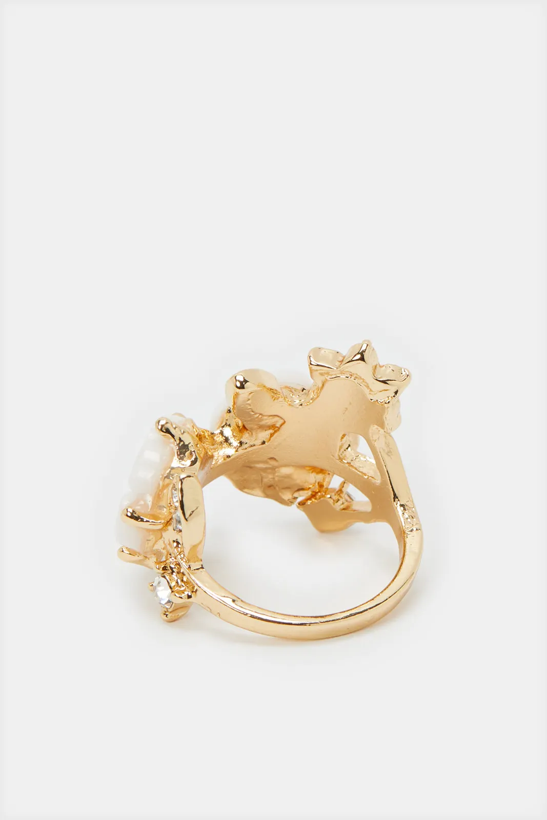 Women Gold Embellished Ring sold by Redtag product image thumbnail 3