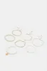 Women Gold Embellished Bracelets Set (7 Piece) sold by Redtag