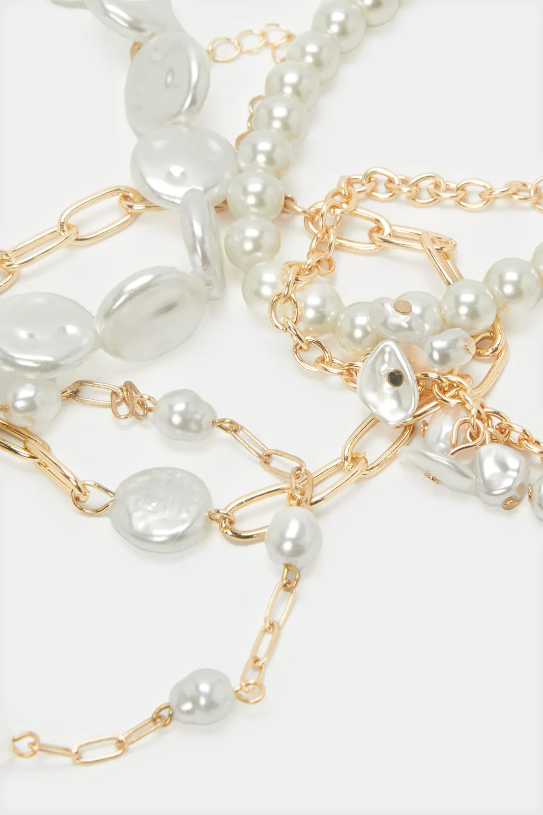 Women Gold Embellished Bracelets Set (5 Piece) sold by Redtag product image thumbnail 3