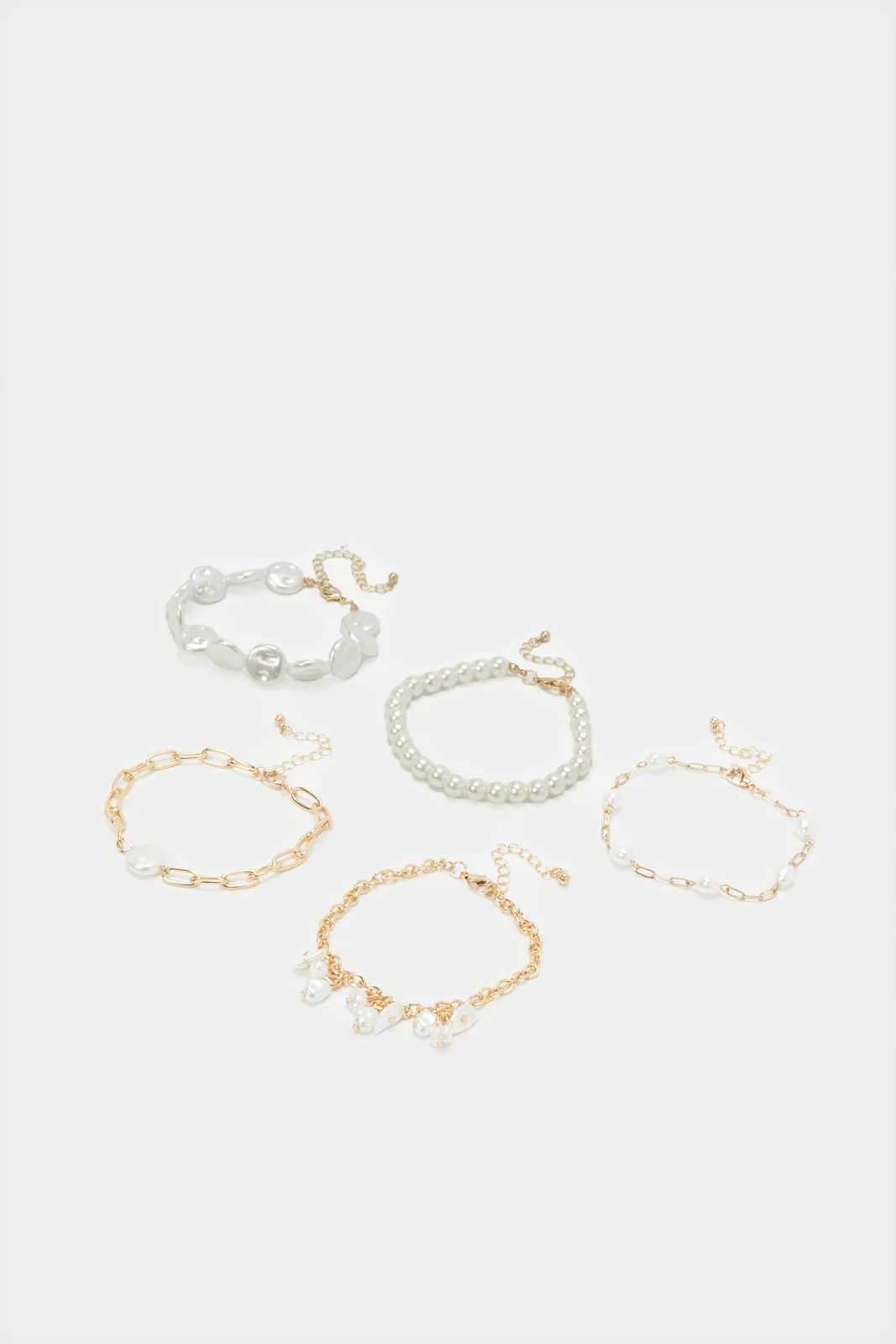 Women Gold Embellished Bracelets Set (5 Piece) sold by Redtag product image thumbnail 2