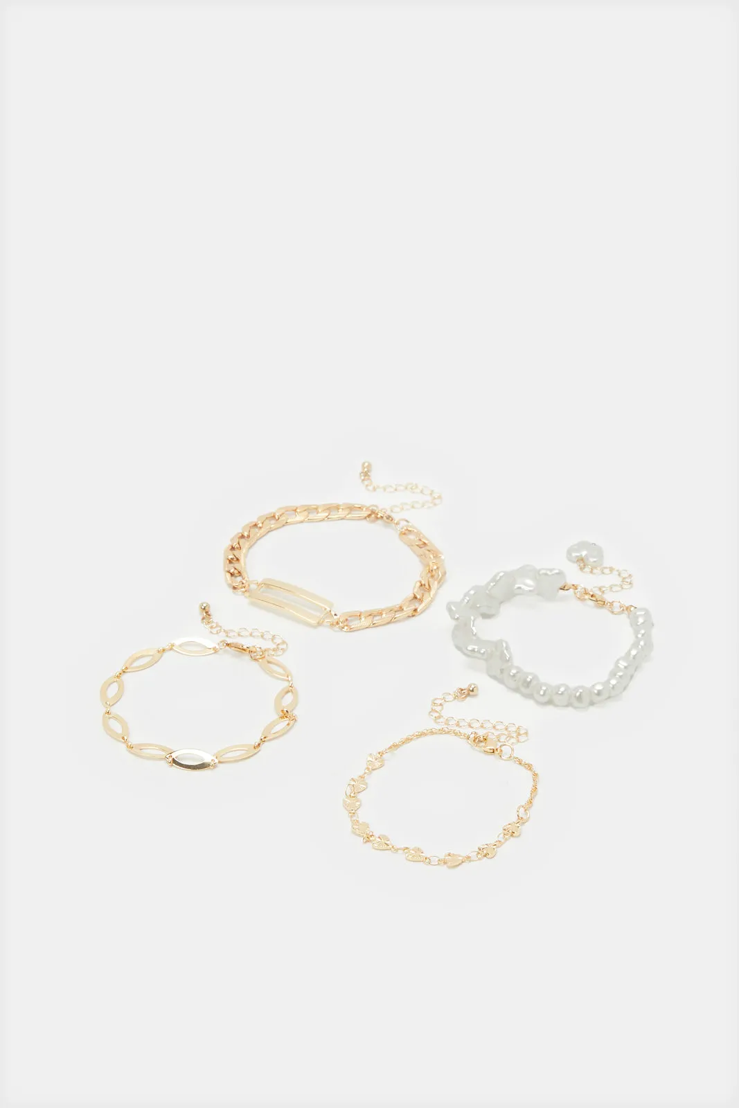 Women Gold Embellished Bracelets Set (4 Piece) sold by Redtag product image thumbnail 2