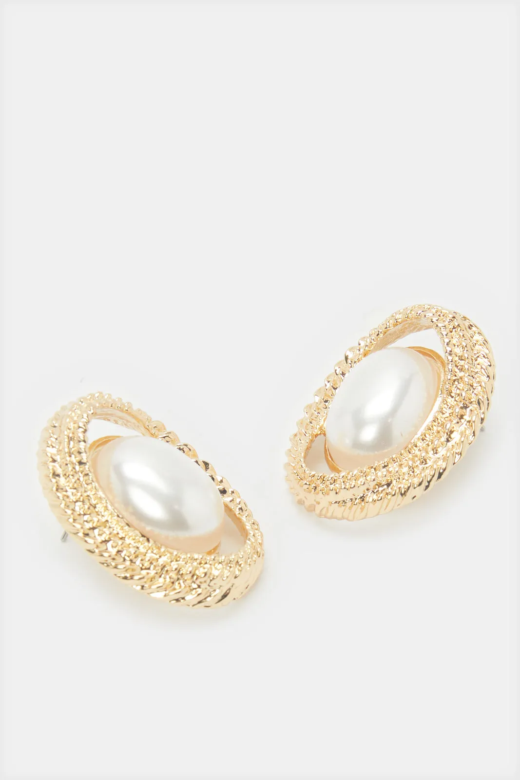 Women Gold Embellished Earrings sold by Redtag product image thumbnail 2
