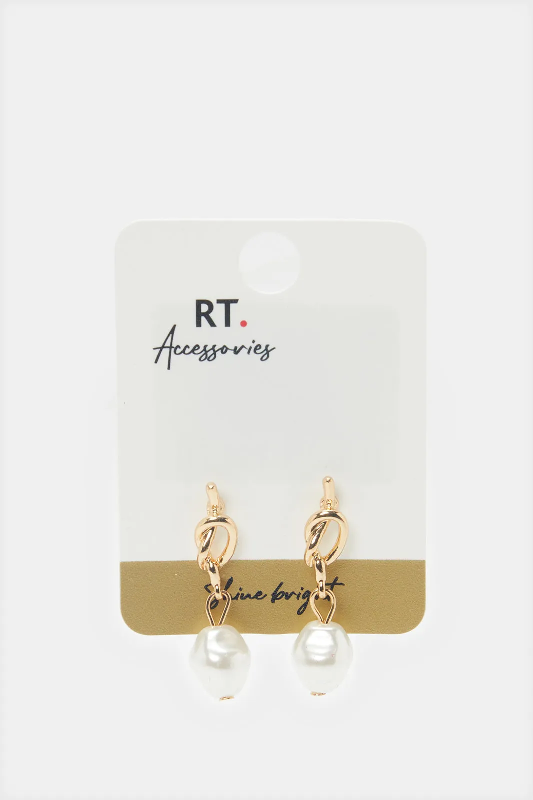 Women Gold Embellished Earrings sold by Redtag