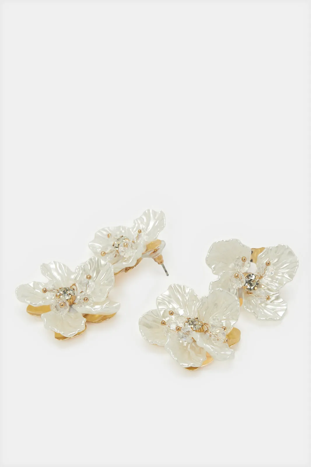 Women Gold Embellished Earrings sold by Redtag product image thumbnail 2