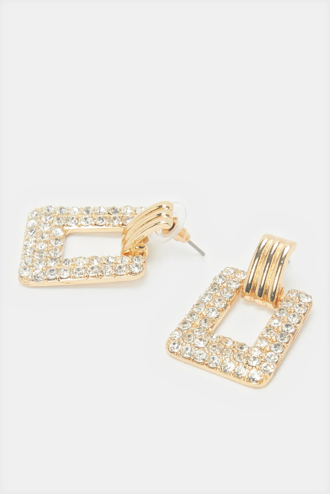 Women Gold Embellished Earrings sold by Redtag product image thumbnail 2