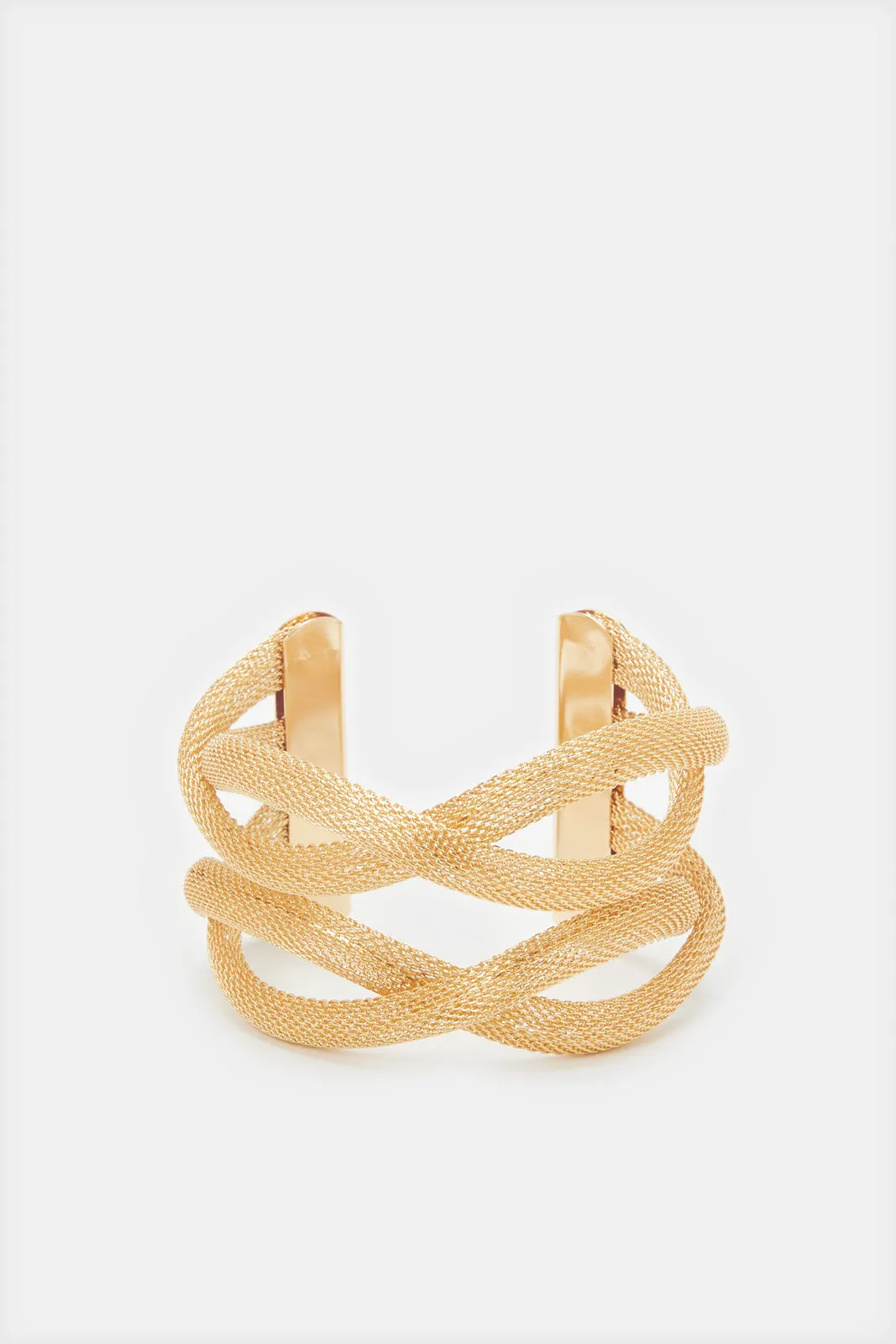 Women Gold Embellished Cuff sold by Redtag